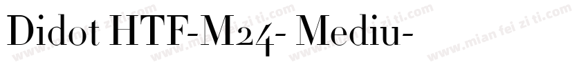 Didot HTF-M24- Mediu字体转换